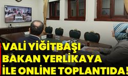 Vali Yiğitbaşı, Bakan Yerlikaya ile Online Toplantıda!