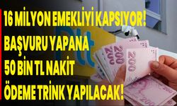 16 milyon emekliyi kapsıyor! Başvuru yapana 50 bin TL nakit ödeme trink yapılacak!