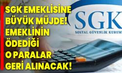 SGK Emeklisine Büyük Müjde! Emeklinin Ödediği O Paralar Geri Alınacak!