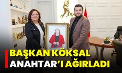 Başkan Köksal Anahtar’ı Ağırlıyor