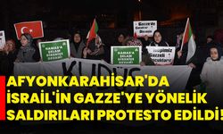 Afyonkarahisar'da İsrail'in Gazze'ye yönelik saldırıları protesto edildi!