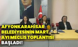 Afyonkarahisar Belediyesinin Mart Ayı Meclis Toplantısı Başladı!