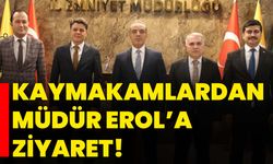 Kaymakamlardan Müdür Erol’a ziyaret!