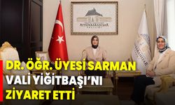 Dr. Öğr. Üyesi Sarman, Vali Yiğitbaşı’nı  Ziyaret Etti