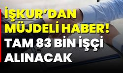 İŞKUR’dan Müjdeli Haber! Tam 83 Bin İşçi Alınacak