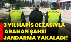 3 yıl hapis cezasıyla aranan şahsı jandarma yakaladı!