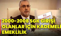 2000-2008 SGK girişi olanlar için kademeli emeklilik