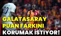 Galatasaray puan farkını korumak istiyor!