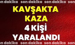 Kavşakta Kaza: 4 Kişi Yaralandı