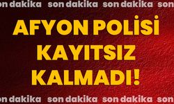 Afyon polisi kayıtsız kalmadı!