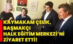 Kaymakam Çelik, Başmakçı Halk Eğitim Merkezi’ni ziyaret etti!