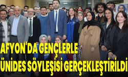 Afyonkarahisar'da Gençlerle ÜNİDES Söyleşisi Gerçekleştirildi