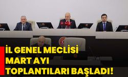 İl Genel Meclisi Mart Ayı toplantıları başladı!