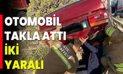 Otomobil Takla Attı, İki Yaralı