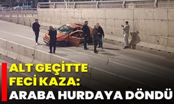 Alt Geçitte Feci Kaza: Araba Hurdaya Döndü