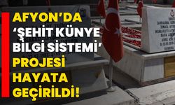 Afyonkarahisar’da ‘Şehit Künye Bilgi Sistemi’ projesi hayata geçirildi!