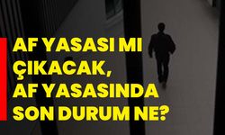 Af yasası mı çıkacak, af yasasında son durum ne?