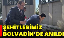 Şehitlerimiz Bolvadin'de Anıldı