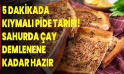 5 dakikada kıymalı pide tarifi! Sahurda çay demlenene kadar hazır