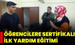 Öğrencilere Sertifikalı İlk Yardım Eğitimi