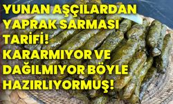 Yunan aşçılardan yaprak sarması tarifi! kararmıyor ve dağılmıyor böyle hazırlıyormuş!