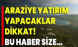 Araziye Yatırım Yapacaklar Dikkat! Bu Haber Size…