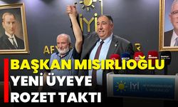 Başkan Mısırlıoğlu, Yeni Üyeye Rozet Taktı