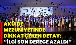 AKÜ’de  Mezuniyetinde Dikkat Çeken Detay: “İlgi Son Derece Azaldı”