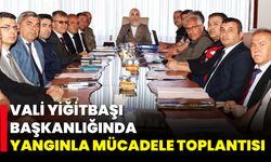 Vali Yiğitbaşı Başkanlığında Yangınla Mücadele Toplantısı
