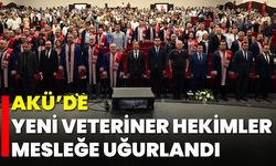 AKÜ’de Yeni Veteriner Hekimler Mesleğe Uğurlandı