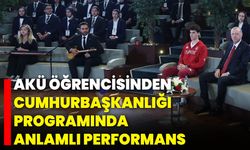 AKÜ Öğrencisinden Cumhurbaşkanlığı Programında Anlamlı Performans