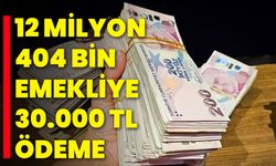 12 milyon 404 bin emekliye 30.000 TL ödeme