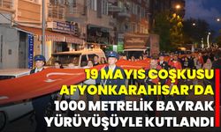 19 Mayıs Coşkusu Afyonkarahisar’da 1000 Metrelik Bayrak Yürüyüşüyle Kutlandı