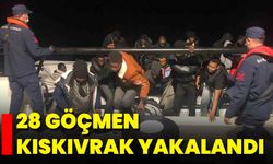 28 Göçmen Kıskıvrak Yakalandı