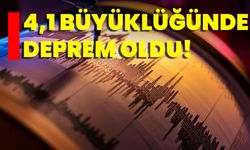 4,1 Büyüklüğünde Deprem Oldu!
