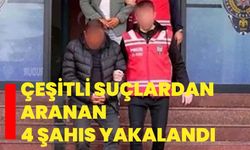 Isparta’da çeşitli suçlardan aranan 4 şahıs yakalandı