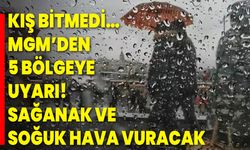 Kış bitmedi… MGM’den 5 bölgeye uyarı! Sağanak ve soğuk hava vuracak