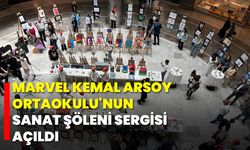 Marvel Kemal Arsoy Ortaokulu'nun Sanat Şöleni Sergisi Açıldı