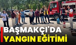 Başmakçı'da Yangın Eğitimi