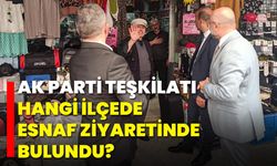 AK Parti Teşkilatı Hangi İlçede Esnaf Ziyaretinde Bulundu?