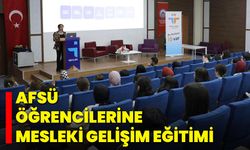 AFSÜ, Öğrencilerine Mesleki Gelişim Eğitimi