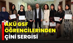 AKÜ GSF Öğrencilerinden Çini Sergisi