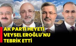 AK Parti Heyeti, Veysel Eroğlu'nu Tebrik Etti