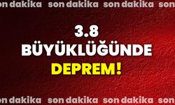 İstanbul'da 3.8 Büyüklüğünde Deprem!