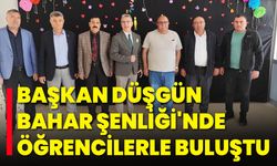 Başkan Düşgün, Bahar Şenliği'nde Öğrencilerle Buluştu