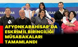 Afyonkarahisar’da Eskrim İl Birinciliği Müsabakaları Tamamlandı