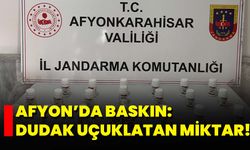Afyon’da Baskın: Dudak Uçuklatan Miktar!