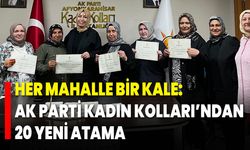 Her Mahalle Bir Kale: AK Parti Kadın Kolları’ndan 20 Yeni Atama