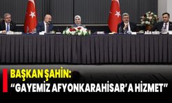 Başkan Şahin: “Gayemiz Afyonkarahisar’a Hizmet”