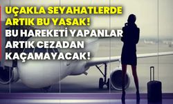 Uçakla seyahatlerde artık bu yasak! Bu hareketi yapanlar artık cezadan kaçamayacak!